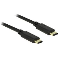 DeLOCK - USB-Kabel - USB-C (M) bis USB-C (M) - USB 2.0 - 3 A - 2 m von Delock