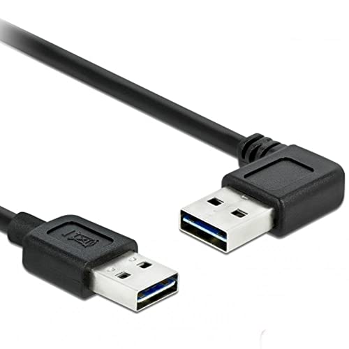 DeLock 85176 0.5m USB A USB A Männlich Männlich Schwarz - USB Kabel (0,5 m, USB A, USB A, 2.0, Männlich/Männlich, Schwarz) von DeLOCK