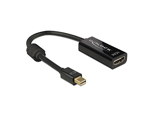 DeLock Adapter Mini Displayport 1.2 Stecker an HDMI Buchse, 4K Passiv, schwarz, 0,2m, [62613] von DeLOCK