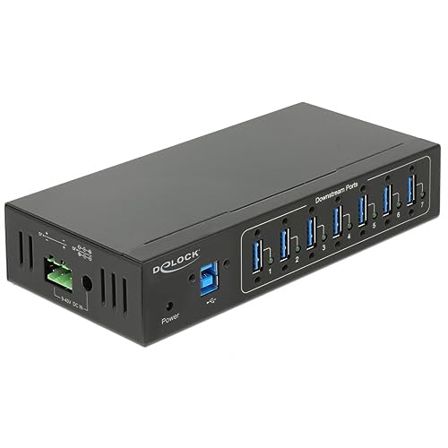 DeLock 63311 Externer Industrie Hub 7 x USB3Typ-AUSB-Hub,Schwarz von DeLOCK