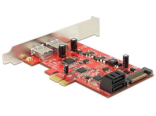 DeLock PCI Express Karte an 2 x extern USB 3.0 + 2 x intern SATA 6 Gb/s Low Profile Form Faktor, [89389] von DeLOCK
