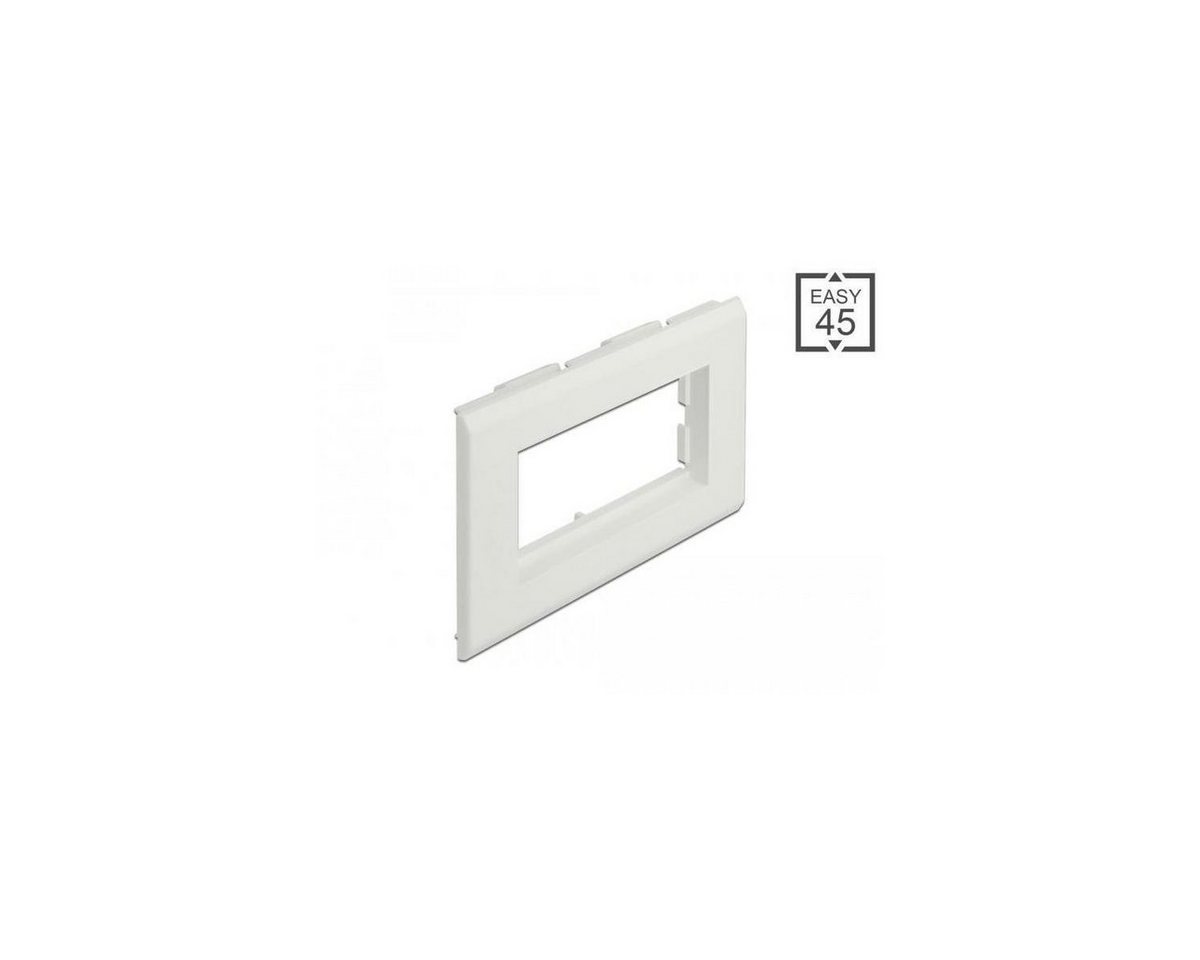 Delock 81316 - Easy 45 Modulträger für Geräteeinbaukanal 130 x 80 mm Unterputzschalter von Delock