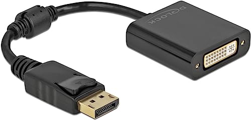 Delock Adapter DisplayPort 1.1 Stecker zu DVI Buchse Passiv schwarz Delock Adapter DisplayPort 1.1 Stecker zu DVI Buchse Passiv schwarz von DeLOCK