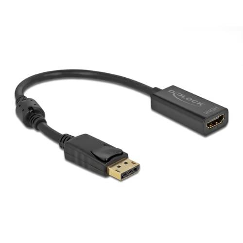 Delock Adapter DisplayPort 1.2 Stecker zu HDMI Buchse 4K Passiv schwarz von DeLOCK