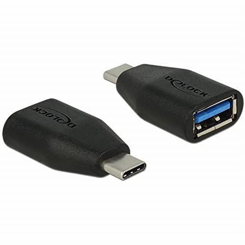 Delock Adapter USB Type-C Stecker > USB 3.0 A Buchse Schwarz von DeLOCK