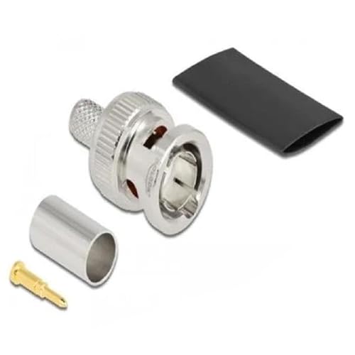 Delock BNC Stecker zum Crimpen RG59 mit passendem Schrumpfschlauch von DeLOCK