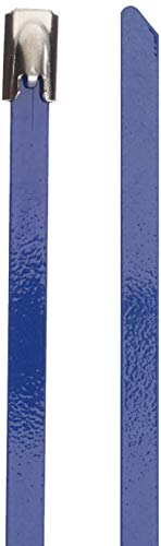 Delock Edelstahlkabelbinder L 400 x B 4,6mm blau 10 Stück von DeLOCK