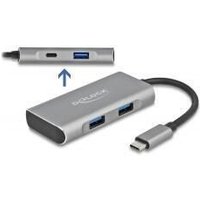 Delock Externer USB 3.2 Gen 2 USB Type-C™ Hub mit 3 x USB Typ-A und 1 x USB Type-C™ von Delock