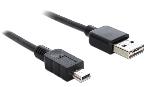 Delock Cable Easy USB 2.0 - Mini USB 2.0 M/M 1M, Black von DeLOCK