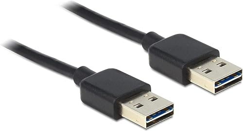 DeLock Kabel Easy USB 2.0-A Stecker > Stecker schwarz 2 m von DeLOCK