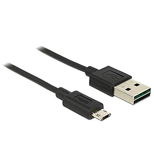 Delock Kabel Easy-USB 2.0 Typ-A Stecker > Easy-USB 2.0 Typ Micro-B Stecker schwarz 2 m von DeLOCK
