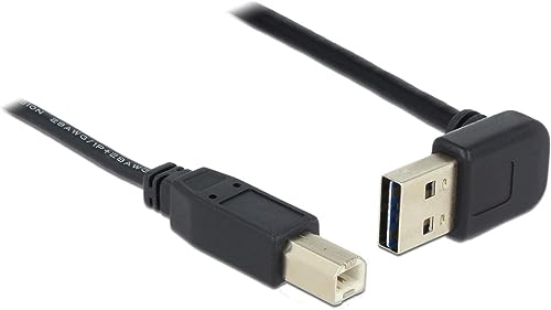 DeLOCK 85183 0,5 m USB A USB B männlich männlich schwarz Kabel USB – Kabel USB (0,5 m, USB A, USB B, 2.0, männlich/männlich, schwarz) von DeLOCK