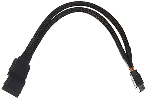 Delock Kabel Power SATA 15Pin Bu > 2 x SATA 15Pin St HDD 25cm (Geflecht) von DeLOCK