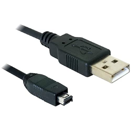 DeLOCK USB Cable 2.0 Mini 4-Pin Hirose Kabel USB A USB B Schwarz von DeLOCK