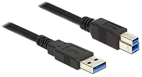 DeLock Kabel USB 3.0 Typ-A Stecker > USB 3.0 Typ-B Stecker 5, 0 m Schwarz von DeLOCK