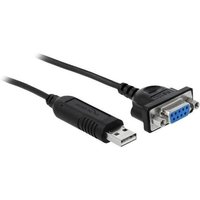 Delock - Kabel seriell - USB (M) zu DB-9 (W) - 1.8 m - Schwa von Delock
