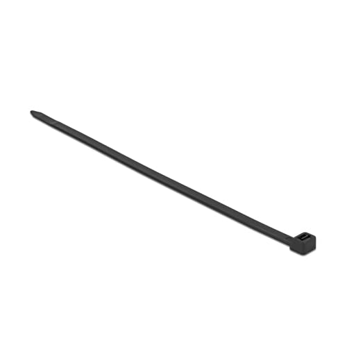 Delock Kabelbinder hitzebeständig L 380 x B 7,6 mm schwarz 50 Stück von DeLOCK