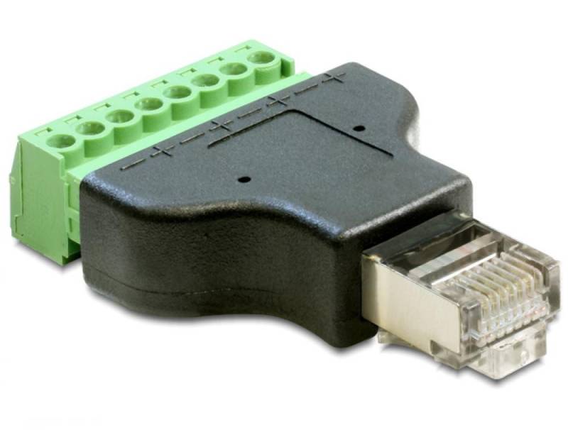 Delock Kabelverbinder-Sortiment Adapter Terminalblock - RJ45 Stecker von Delock