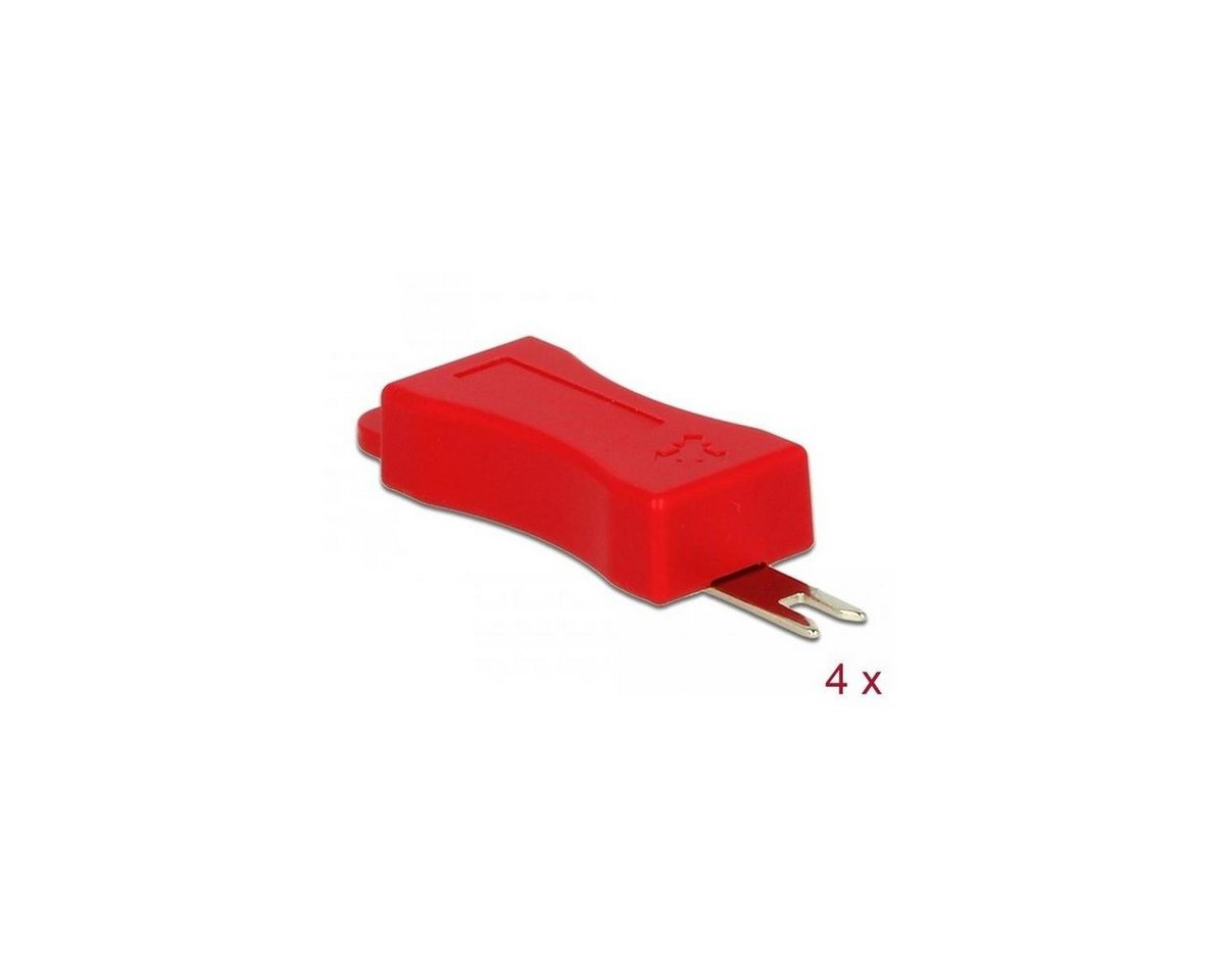 Delock Montagewerkzeug 86412 - Werkzeug für RJ45 Secure Clip 4 Stück von Delock