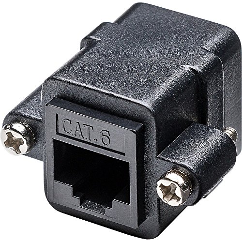 Delock Netzwerk Adapter RJ45 Buchse/Buchse Cat.6 zum Einbau UTP schwarz von DeLOCK