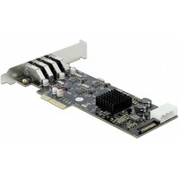 Delock PCI Express x4 Karte - 4x extern PCI-Express Karte PCIe Delock PCI Express x4 Karte - 4x extern PCI-Express Karte PCIe von Delock