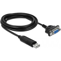 Delock USB 2.0 Adapter [1x USB 2.0 Stecker A - 1x Seriell (9pol.)] 66281 1.8 m von Delock