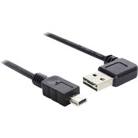 Delock USB-Kabel USB 2.0 USB-A Stecker, USB-Mini-B Stecker 1.00m Schwarz vergoldete Steckkontakte, U Delock USB-Kabel USB 2.0 USB-A Stecker, USB-Mini-B Stecker 1.00m Schwarz vergoldete Steckkontakte, U von Delock
