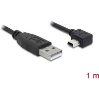Delock USB-Kabel USB 2.0 USB-A Stecker, USB-Mini-B Stecker 1.00m Schwarz 82681 von Delock