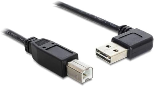 Delock USB-Kabel USB 2.0 USB-A Stecker, USB-B Stecker 2.00m Schwarz vergoldete Steckkontakte, UL-zer von DeLOCK