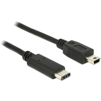 USB-Kabel usb 2.0 USB-Mini-B Stecker, usb-c® Stecker 0.50 m Schwarz 83335 - Delock von Delock