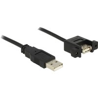 USB-Kabel usb 2.0 usb-a Stecker, usb-a Buchse 1.00 m Schwarz 85106 - Delock von Delock
