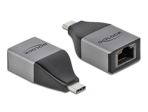 Delock USB Type-C™ Adapter zu Gigabit LAN 10/100/1000 Mbps – kompaktes Design von DeLOCK