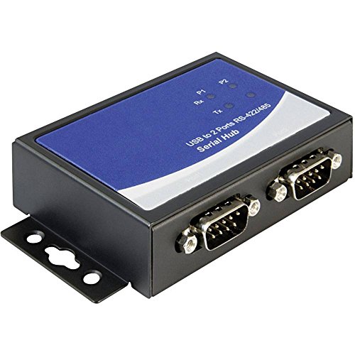 Delock USB auf 2X D-Sub9 Adapter, 87586, Schwarz von DeLOCK