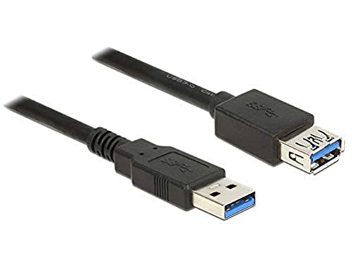 DeLock Verlängerungskabel USB 3.0 Typ-A Stecker > USB 3.0 Typ-A Buchse 1, 5 m Schwarz von DeLOCK