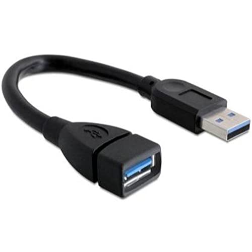 Delock Verlängerungskabel USB 3.0 Stecker an Buchse, 15 cm von DeLOCK