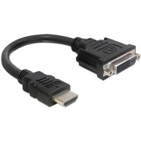 0.2m hdmi-dvi m/f 0.2m hdmi Typ a (Standard) dvi-d Schwarz - Delock von Delock