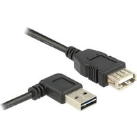 Delock USB-Kabel USB 2.0 USB-A Stecker, USB-A Buchse 2.00m Schwarz beidseitig verwendbarer Stecker, Delock USB-Kabel USB 2.0 USB-A Stecker, USB-A Buchse 2.00m Schwarz beidseitig verwendbarer Stecker, von Delock