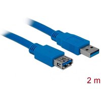 USB-Kabel usb 3.2 Gen1 (usb 3.0 / usb 3.1 Gen1) usb-a Stecker, usb-a Buchse 2.00 m Blau vergo - Delock von Delock