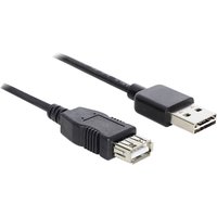 USB-Kabel usb 2.0 usb-a Stecker, usb-a Buchse 1.00 m Schwarz beidseitig verwendbarer Stecker, - Delock USB-Kabel usb 2.0 usb-a Stecker, usb-a Buchse 1.00 m Schwarz beidseitig verwendbarer Stecker, - Delock von Delock