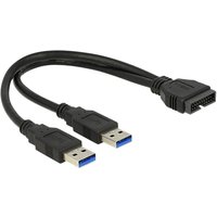 Delock - usb 3.2 Gen 1 (usb 3.0) Adapter [2x usb 3.2 Gen 1 Stecker a (usb 3.0) - 1x usb 3.2 Gen 1 Stec von Delock