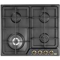 DeLonghi ANF 46 PRO Kochfeld Anthrazit Built-in (placement) Gaskochfeld 4 Zone(n) von Delonghi