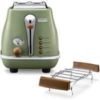 DeLonghi Toaster "Incona Vintage "CTOV 2103.BG"", 2 kurze Schlitze, 900 W von Delonghi