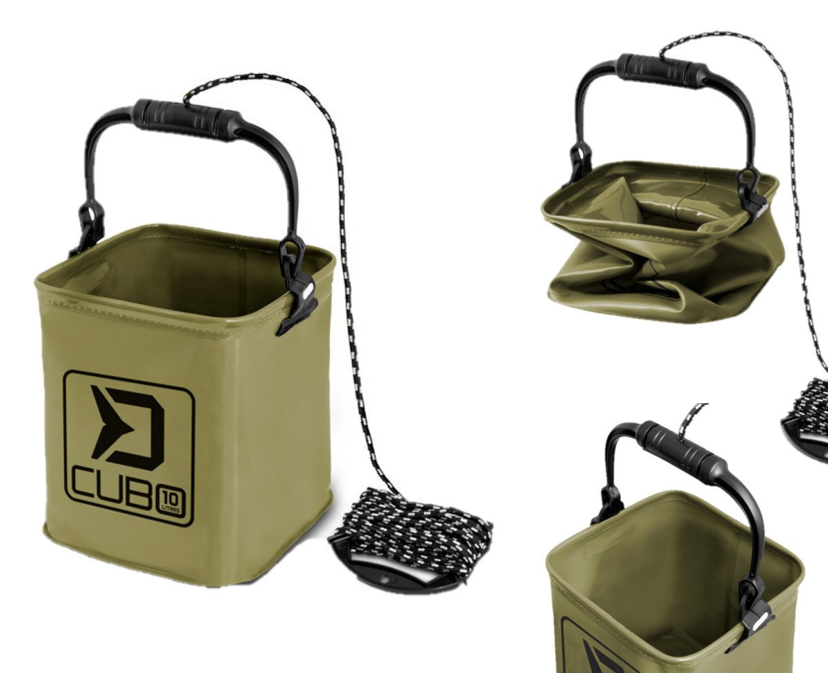 Delphin.sk Falteimer Falteimer CUBO 5L und 10L mit Seil wasserdicht Grundfutter Angeleimer, Wasserdicht, Quadratischen Form Delphin.sk Falteimer Falteimer CUBO 5L und 10L mit Seil wasserdicht Grundfutter Angeleimer, Wasserdicht, Quadratischen Form von Delphin.sk