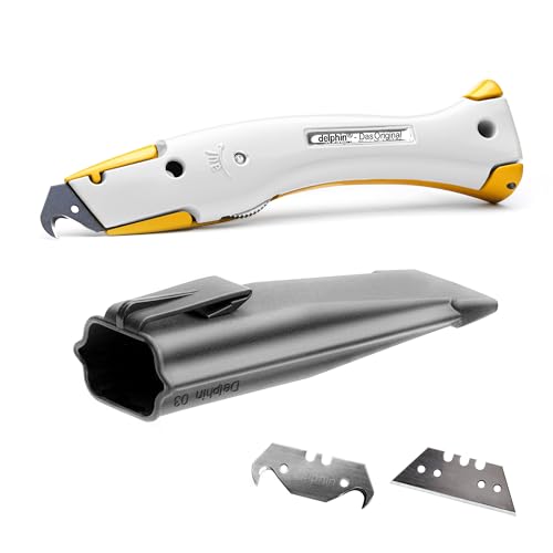 Delphin®-03 Club Edition inkl. Klingen und Kunststoffköcher, Teppichmesser von Delphin