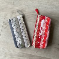 Federmäppchen, Schul-Federmäppchen, Patchwork-Tasche, Kosmetiktasche, Beutel von DelphineCFrance