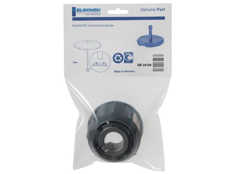 Delschen Sonnenschirm Überwurfmutter mit Adapterset, für Schirmstöcke Ø 26-55 mm, 5-teilig (1 Set) von Delschen
