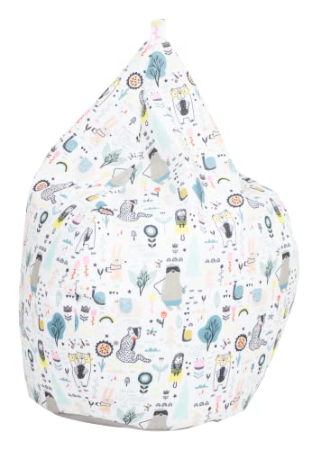 Delsit Kindersitzsack BeanBag - Sitzsack Kinder mit EPS-Perlen Füllung - Kindersitz mit Abnehmbarem Bezug - Baby Sitzsack Jungen- Sitzsack Kinder Mädchen - 9 Monate bis 6 Jahre - TEX8-2202 von Delsit