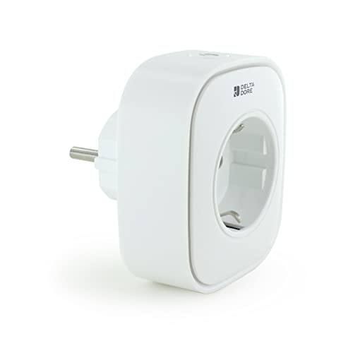 Delta Dore – Vernetzte Steckdose Easy Plug F16EM (EU) mit Verbrauchsanzeige – Connected Lighting | Verbrauchsanzeige | Sprachsteuerung – 6353010 von Delta Dore