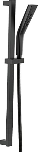 DELTA FAUCET 51799-BL UniversalShoweringComponents H2Okinetic Handbrause mit 3 Einstellungen, schwarz matt von Delta Faucet