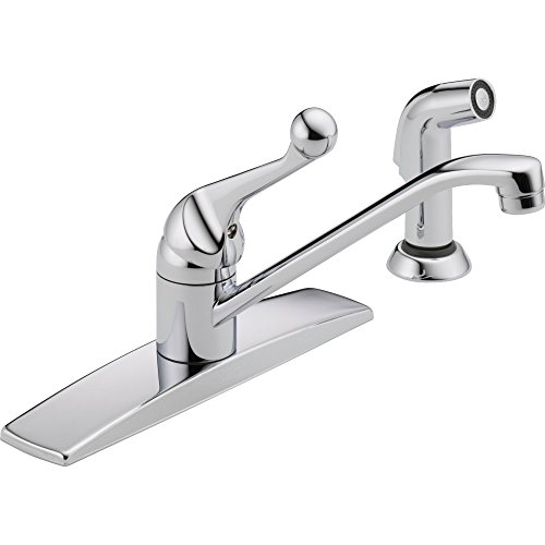 Delta 400LF-WF Klassischer Küchenarmatur mit passendem Seitenbrause, Chrom von Delta Faucet